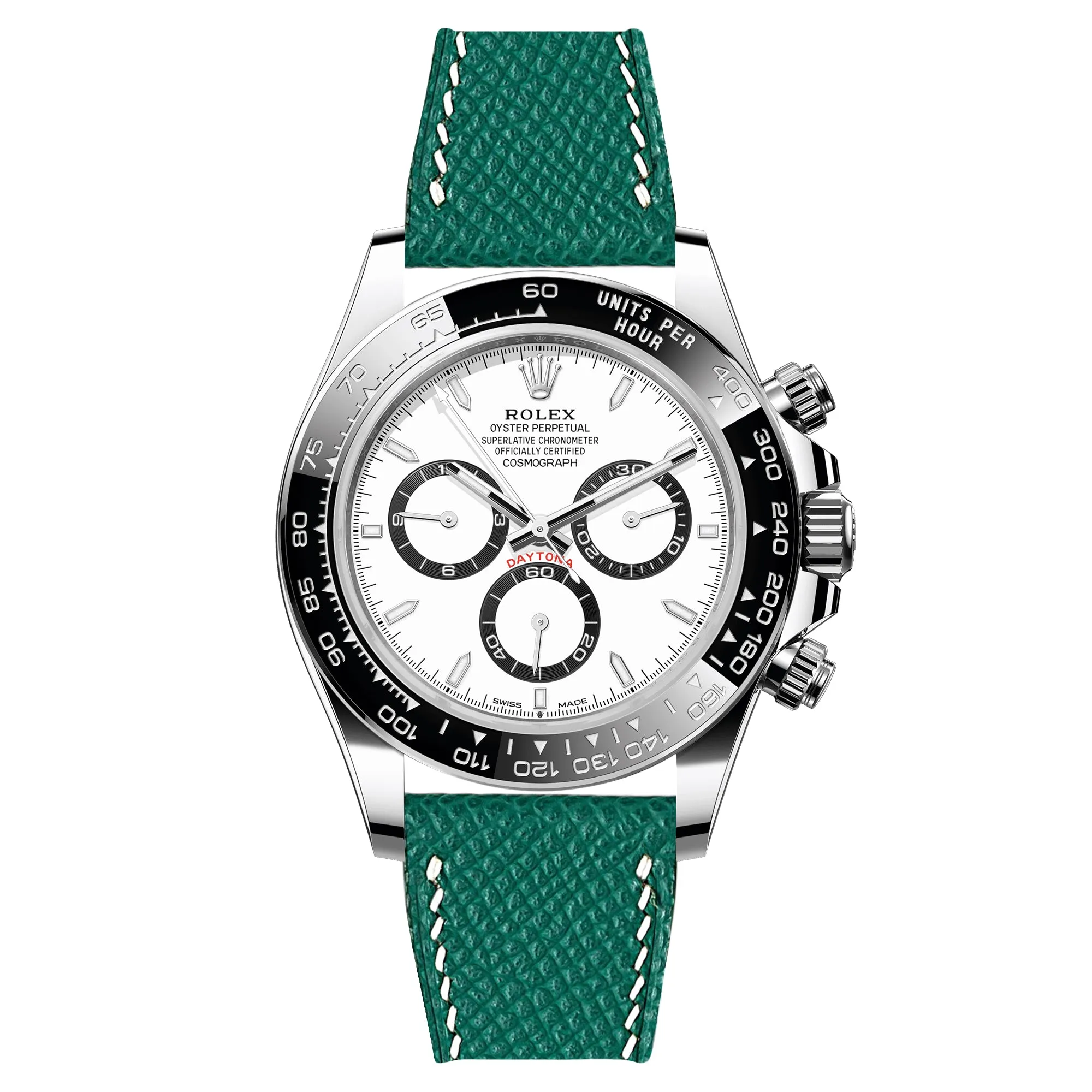 Epsom Leather Strap for Rolex Datejust - Quick-Release - Gris Asphalte (2439)