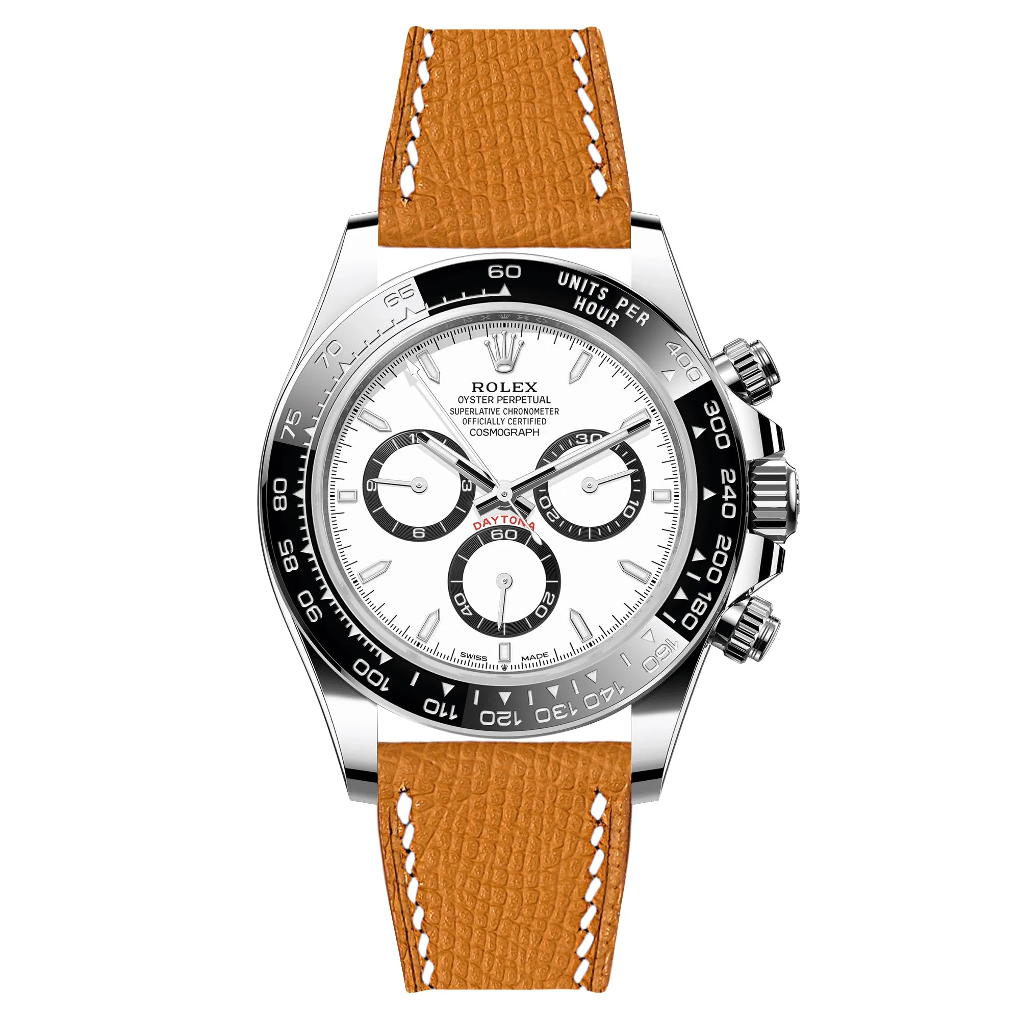 Epsom Leather Strap for Rolex Datejust - Quick-Release - Gris Asphalte (2439)