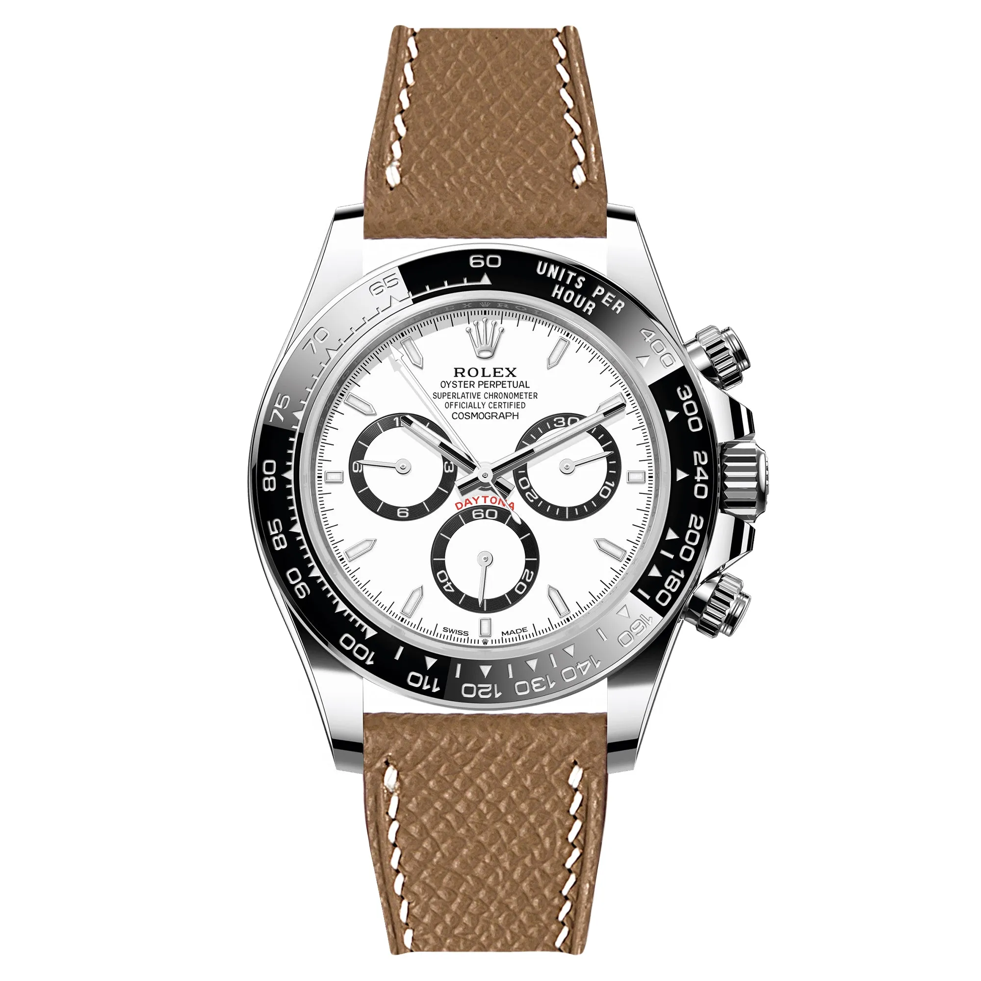 Epsom Leather Strap for Rolex Datejust - Quick-Release - Gris Asphalte (2439)
