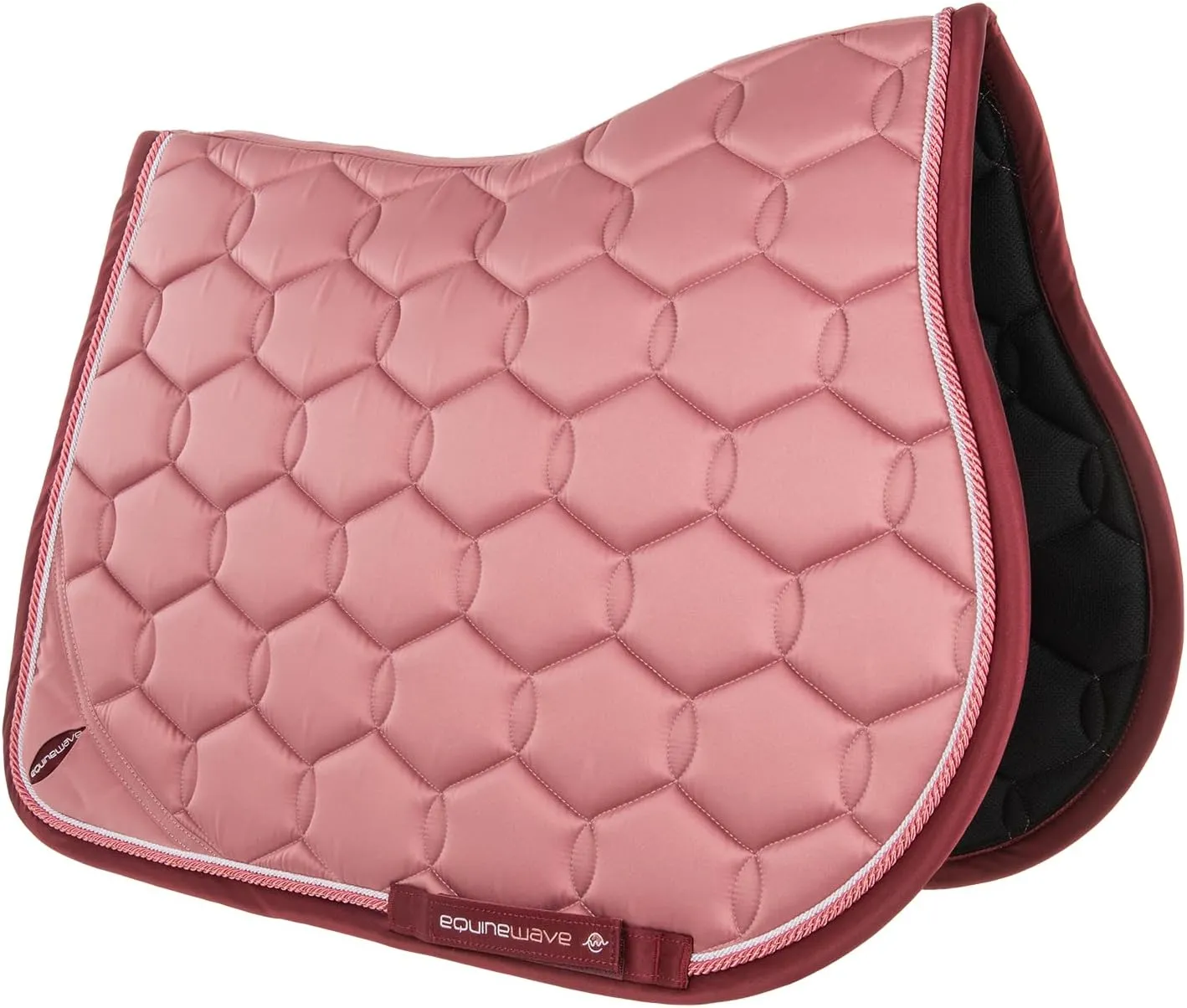 EQUINEWAVE Jump Saddle Pad, Elegant English Saddle pad, Stylized Design with Catchy Branding