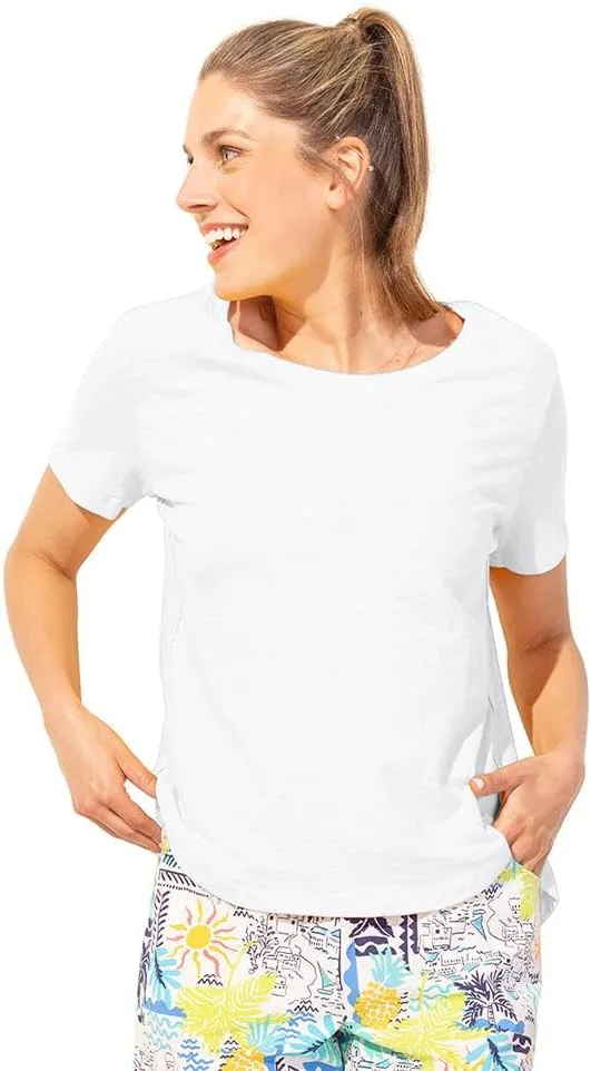 Escape by Habitat Textured Peruvian Cotton Carefree Tee - 10003