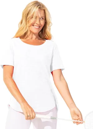 Escape by Habitat Textured Peruvian Cotton Carefree Tee - 10003