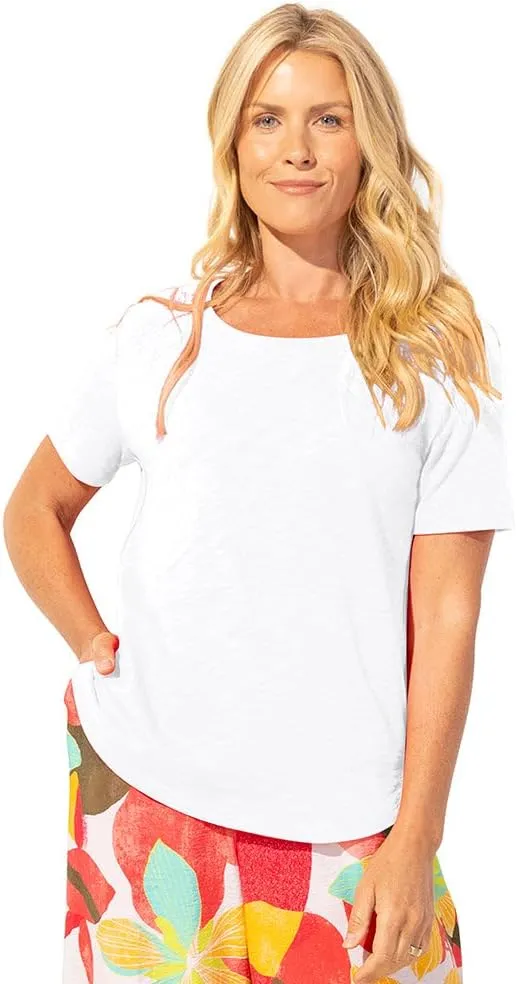 Escape by Habitat Textured Peruvian Cotton Carefree Tee - 10003