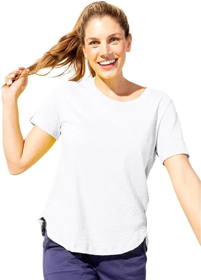 Escape by Habitat Textured Peruvian Cotton Carefree Tee - 10003