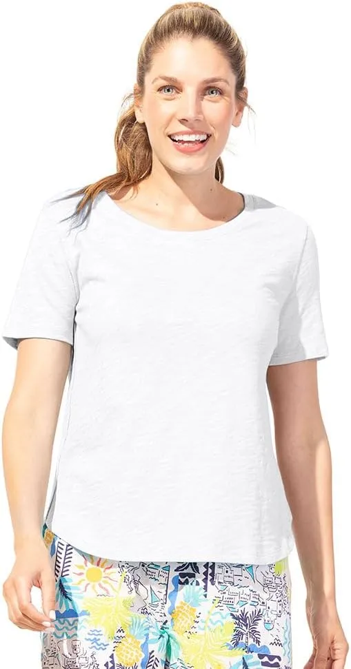 Escape by Habitat Textured Peruvian Cotton Carefree Tee - 10003