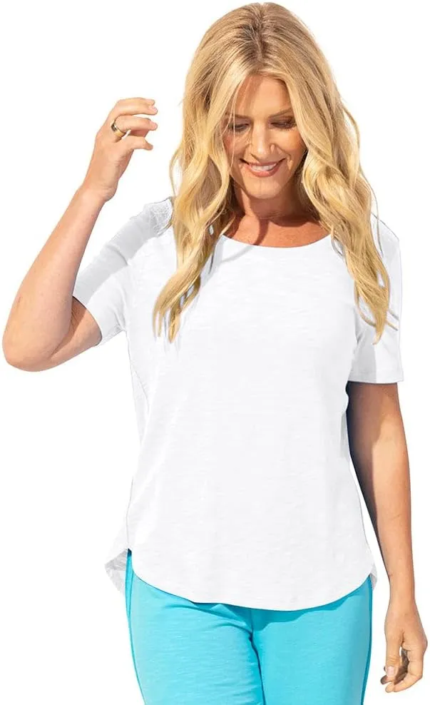 Escape by Habitat Textured Peruvian Cotton Carefree Tee - 10003