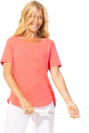 Escape by Habitat Textured Peruvian Cotton Carefree Tee - 10003