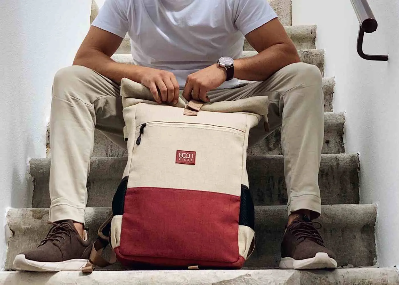 Everyday Hemp Backpack in Black - old