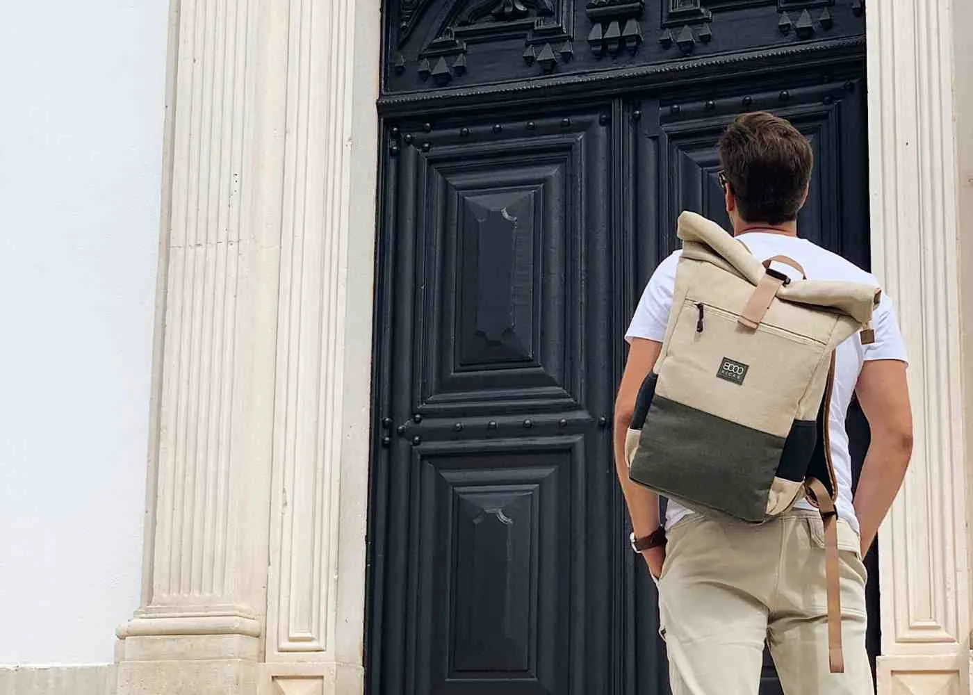 Everyday Hemp Backpack in Black - old