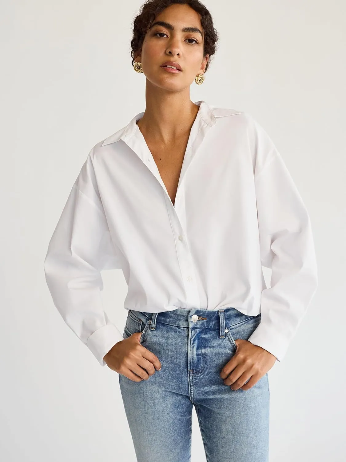 EXPRESS Womens Boyfriend Portofino Shirt