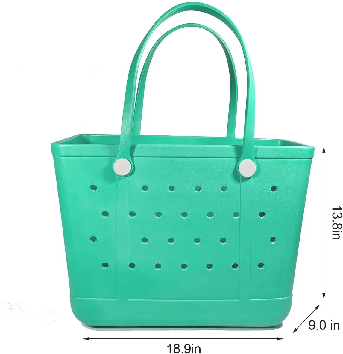 Extra Large Rubber Tote Bag Beach Bag, Washable Durable Open Beach Tote Bag, Travel Totes Bag for Pool Boat Sports
