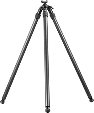 FANAUE ST-45 Hunting Tripod with Arca Swiss Quick Release Plate, Carbon Fiber Shooting Tripod for Hunting with 360 Degree Rotating Ball Head Adapter, Rifles Rest Saddle Stand for Mlok Mount System