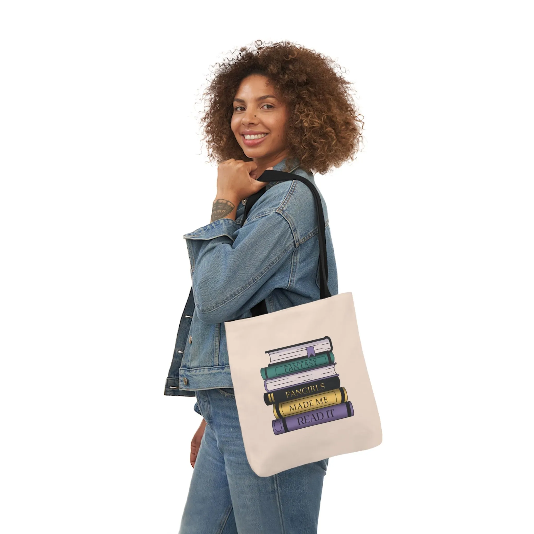 Fantasy Fangirls Made Me Read it Canvas Tote Bag