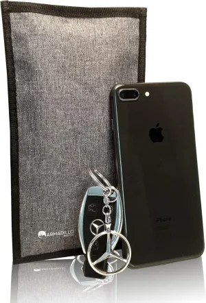Faraday Bag for Cell Phone & Key Fob - Faraday Phone Case - RFID Signal Blocking Pouch Blocker for Phones and Car Keys - Anti-Tracking, Anti-Hacking and Anti Theft Protection