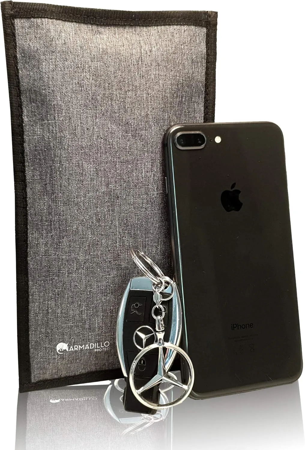 Faraday Bag for Cell Phone & Key Fob - Faraday Phone Case - RFID Signal Blocking Pouch Blocker for Phones and Car Keys - Anti-Tracking, Anti-Hacking and Anti Theft Protection