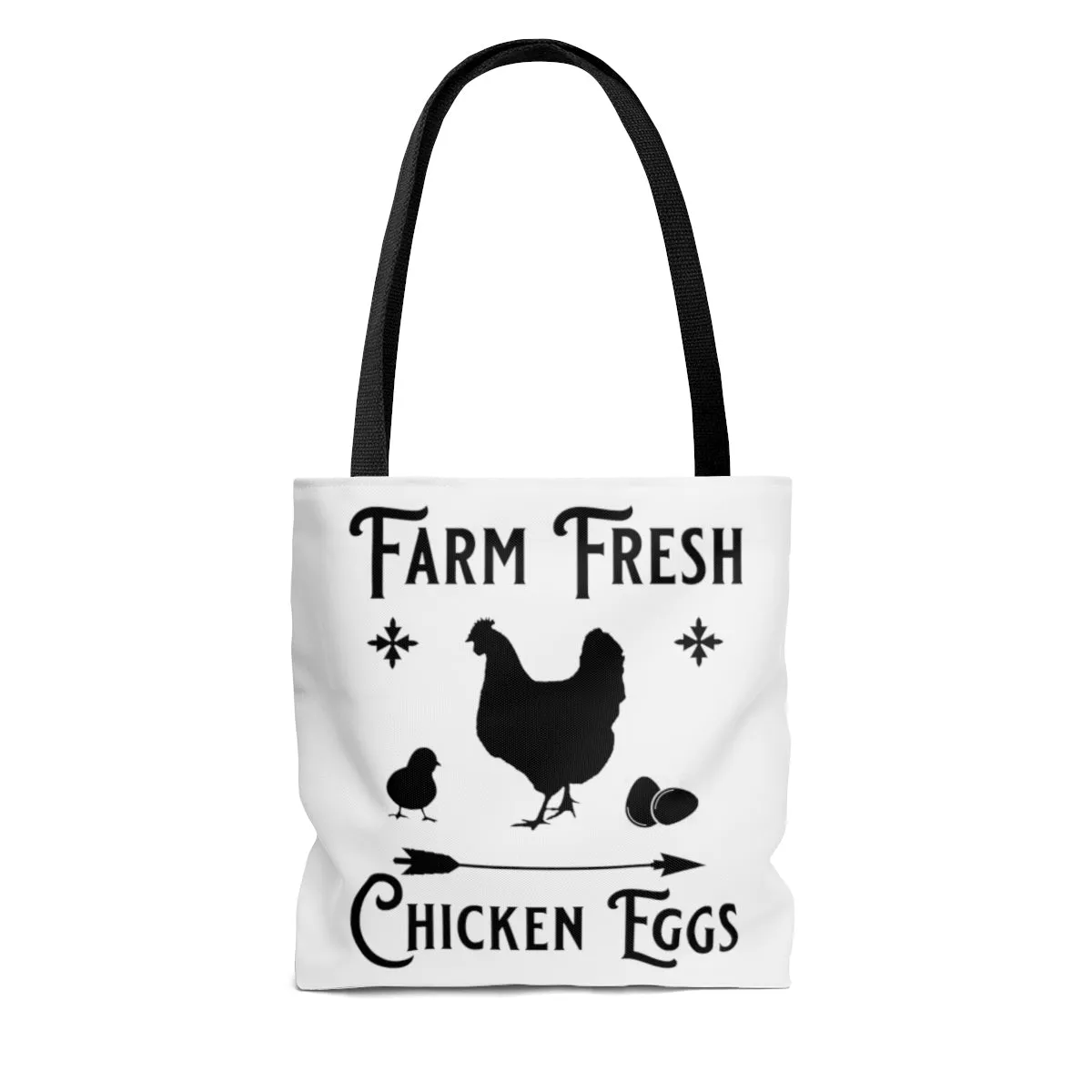 Farm Fresh Chicken Eggs AOP Tote Bag