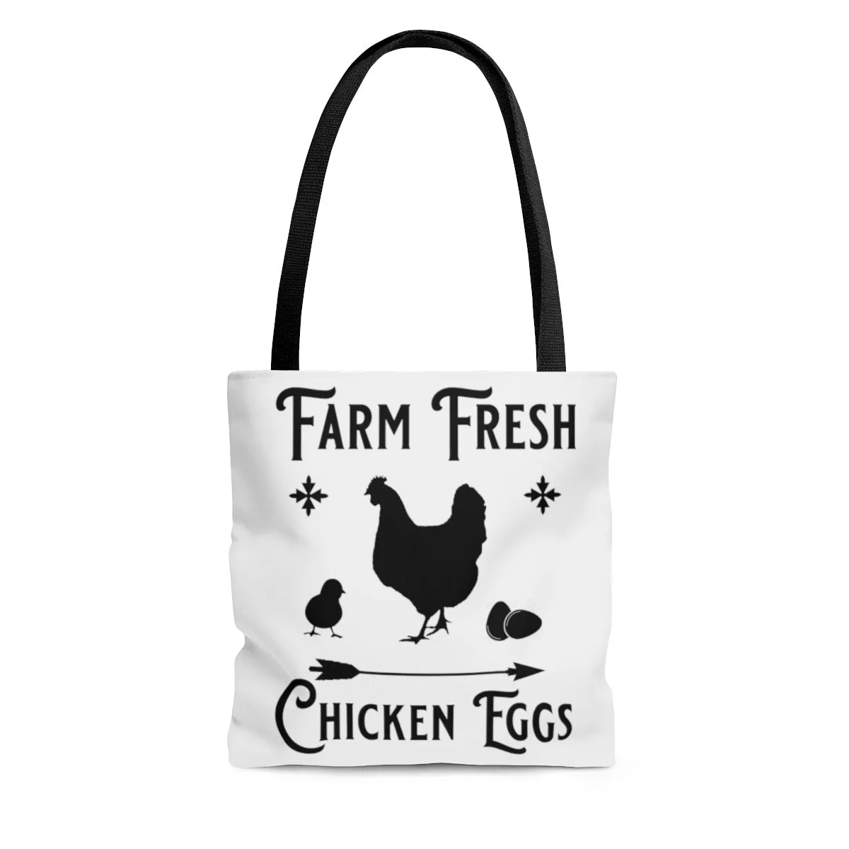 Farm Fresh Chicken Eggs AOP Tote Bag