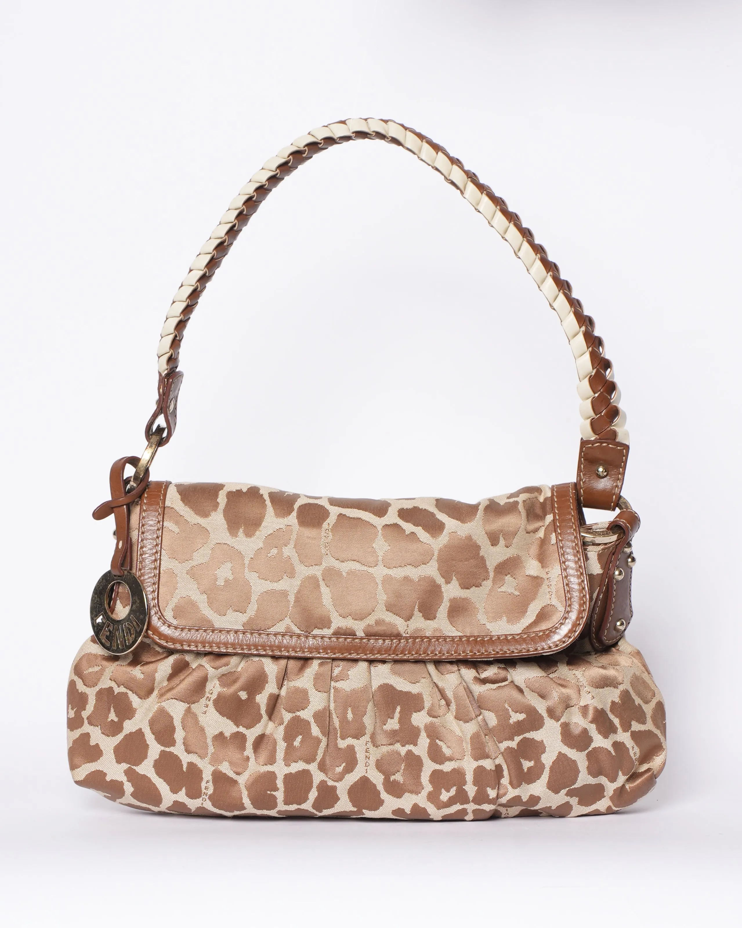 Fendi Giraffe Print Hobo