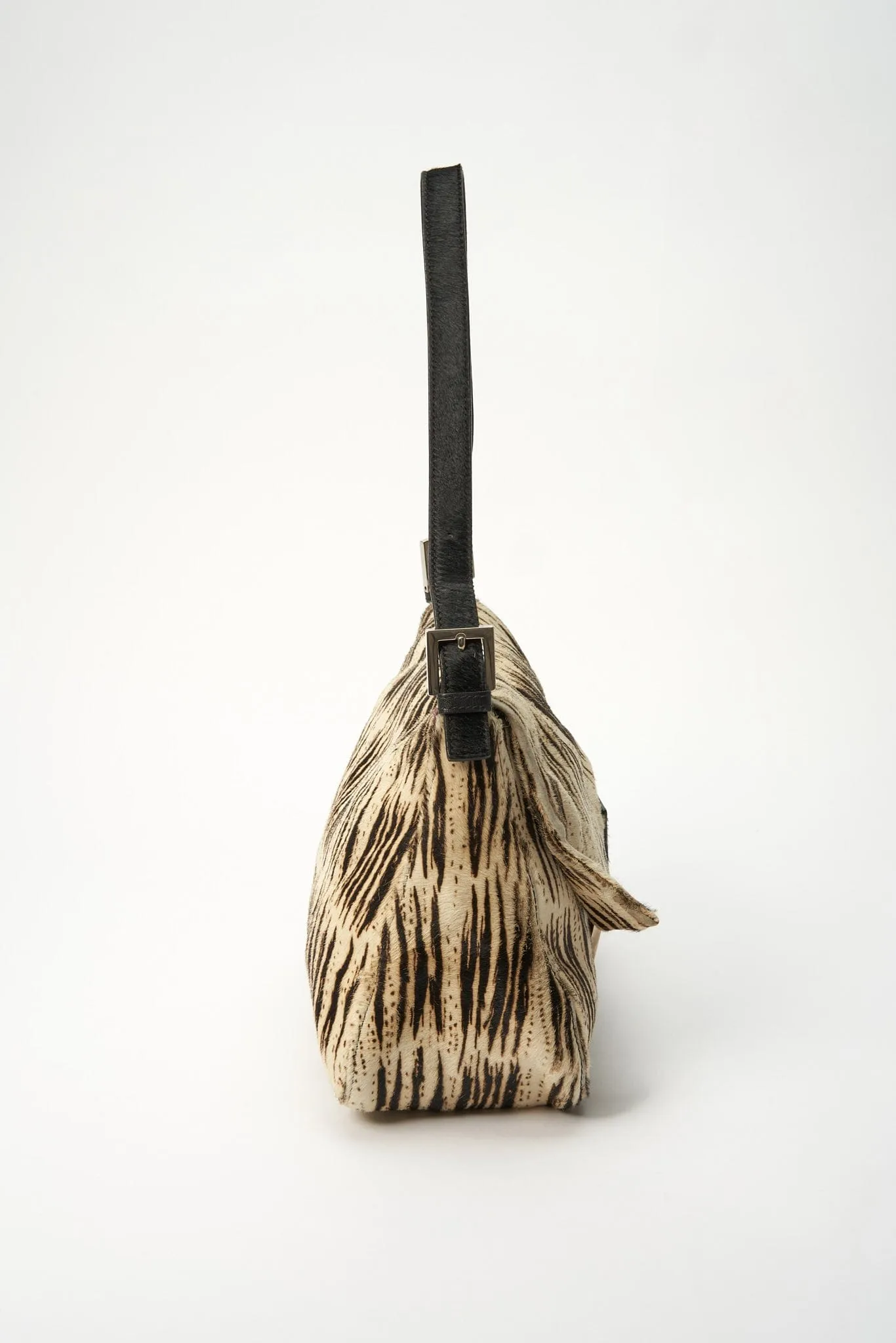Fendi Vintage Mamma Baguette in Zebra Print Calf Hair