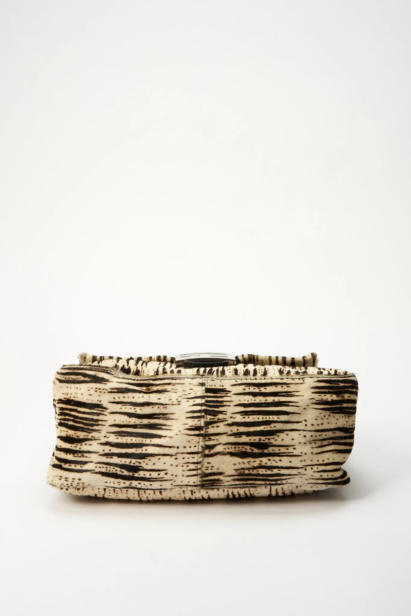 Fendi Vintage Mamma Baguette in Zebra Print Calf Hair
