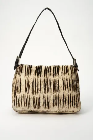Fendi Vintage Mamma Baguette in Zebra Print Calf Hair