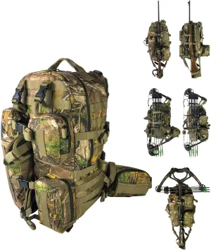 FIELDCRAFT Hunting Backpack Daypack for Rifles, Bows, Crossbows, Muzzleloader, Hunting, Hiking, Archery, Blackpowder, Outdoors Expeditionary Alpha Pack