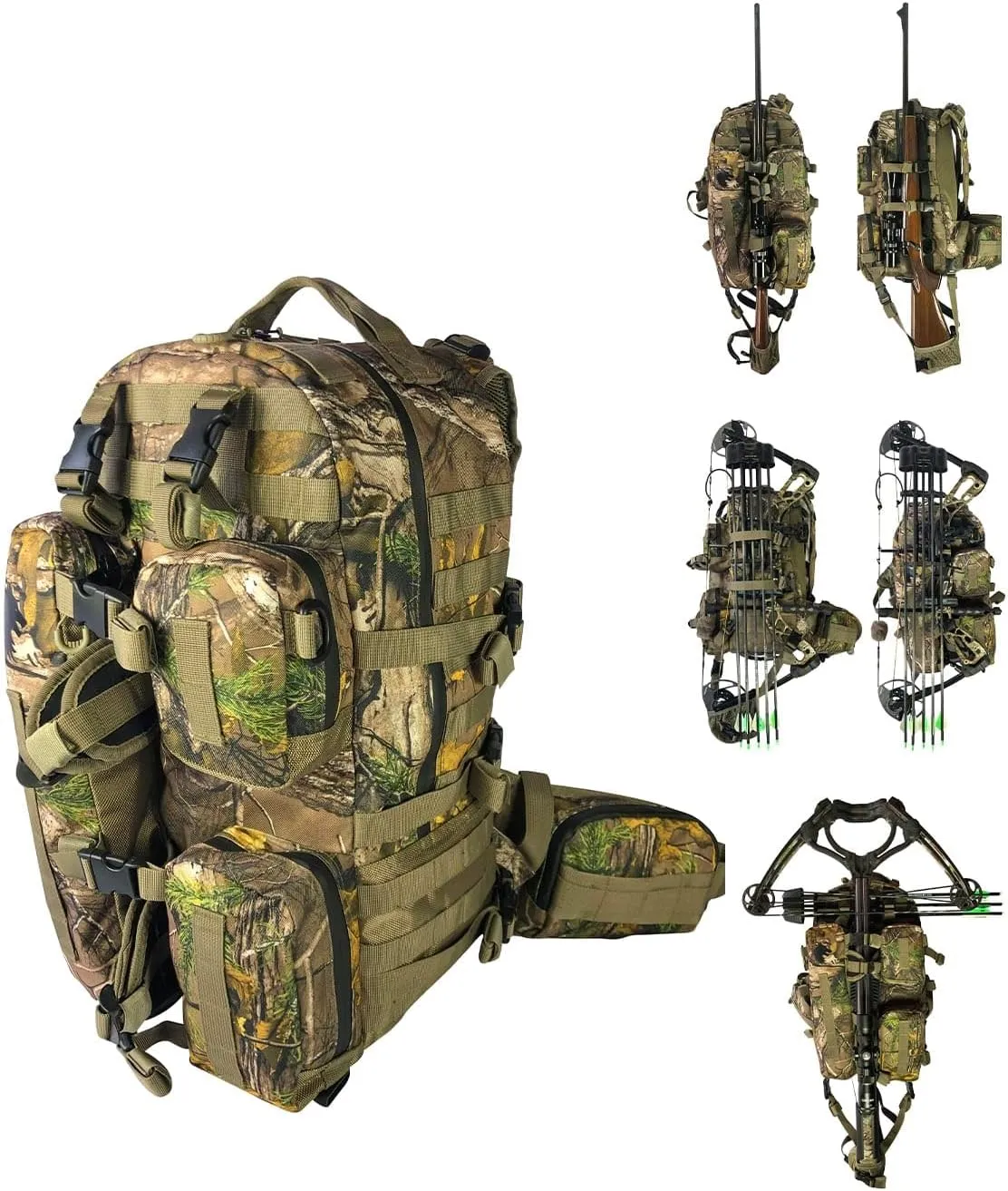 FIELDCRAFT Hunting Backpack Daypack for Rifles, Bows, Crossbows, Muzzleloader, Hunting, Hiking, Archery, Blackpowder, Outdoors Expeditionary Alpha Pack
