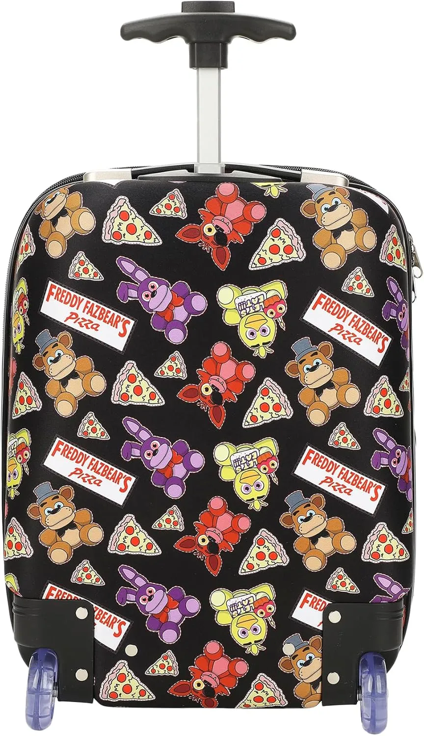 Five Nights At Freddy's Freddy Fazbear Character Print 2-Piece Youth EVA Wheeled Luggage & Travel Backpack Set