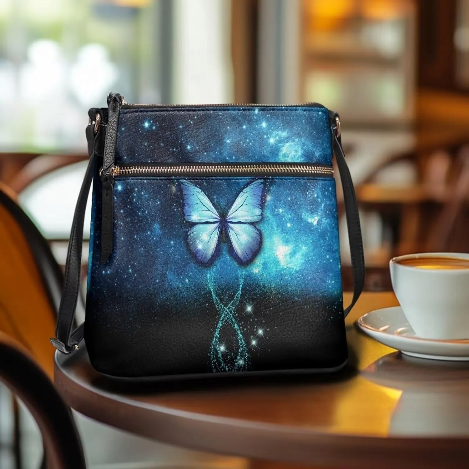 FOR U DESIGNS Leather Crossbody Bags for Women Shoulder Bags for Work Travel Sling Bag