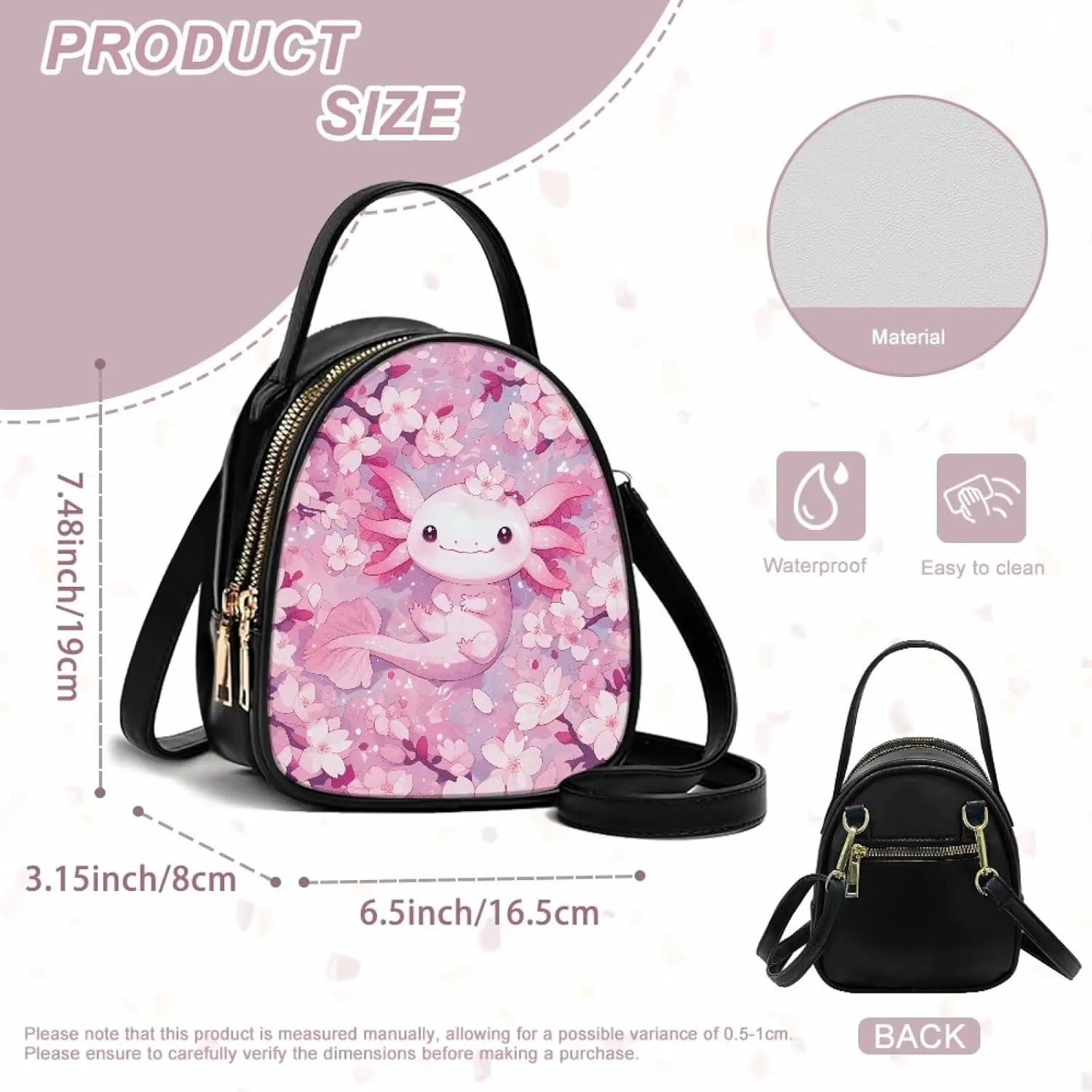 FOR U DESIGNS Small Crossbody Bags for Women Leather Shoulder Bag with Detachable Strap Top Handle Satchel Handbag for Work
