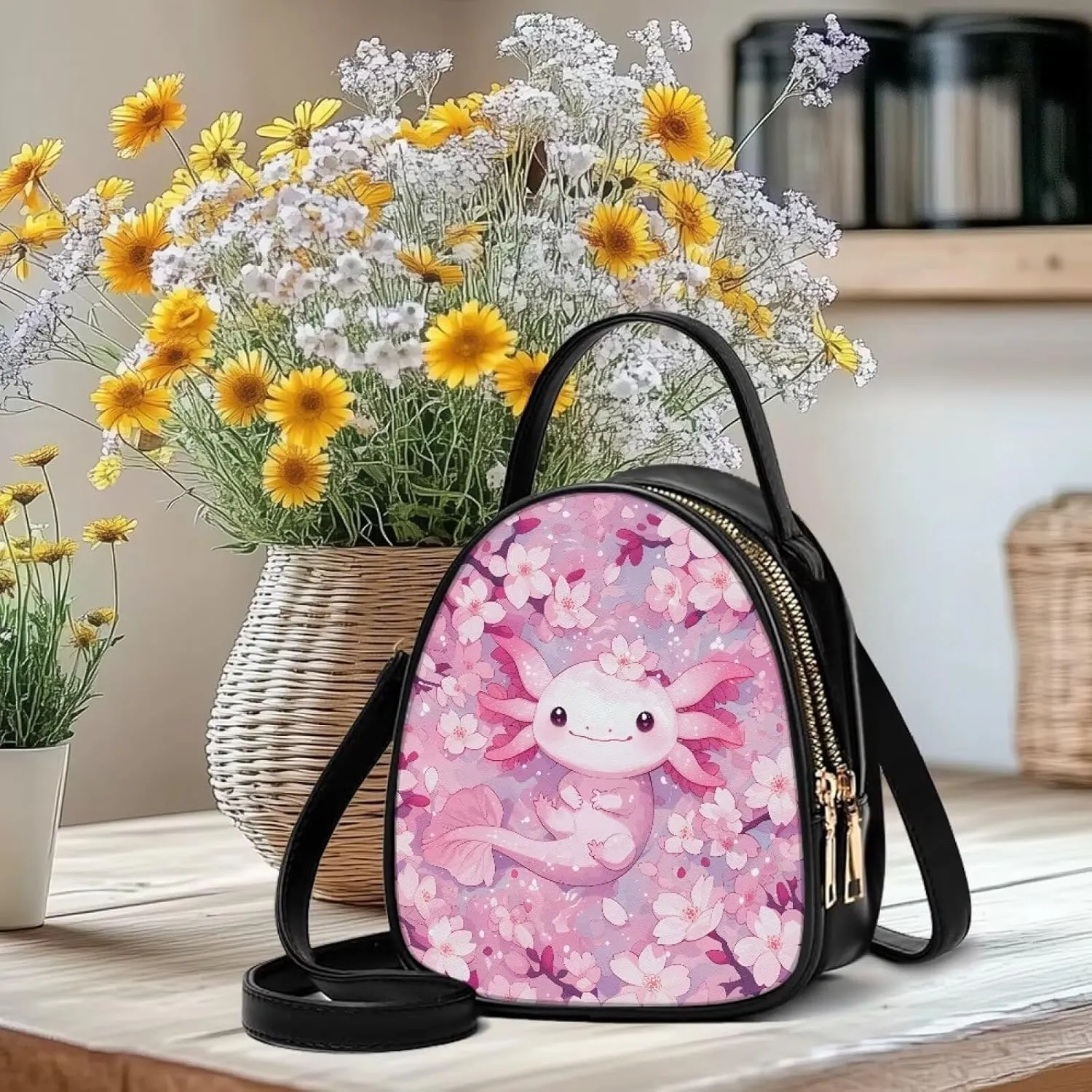 FOR U DESIGNS Small Crossbody Bags for Women Leather Shoulder Bag with Detachable Strap Top Handle Satchel Handbag for Work