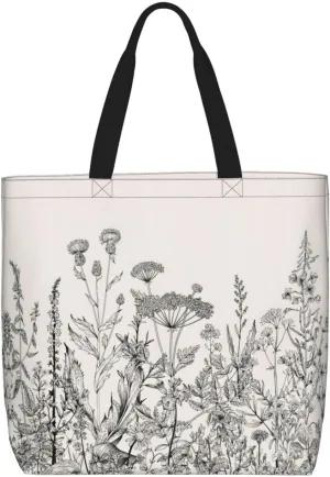 Formulas Shapes Theory Math Lesson Word Print Tote Bag Shoulde Bag Handbag Grocery Bags Reusable For Office Shopping Travel