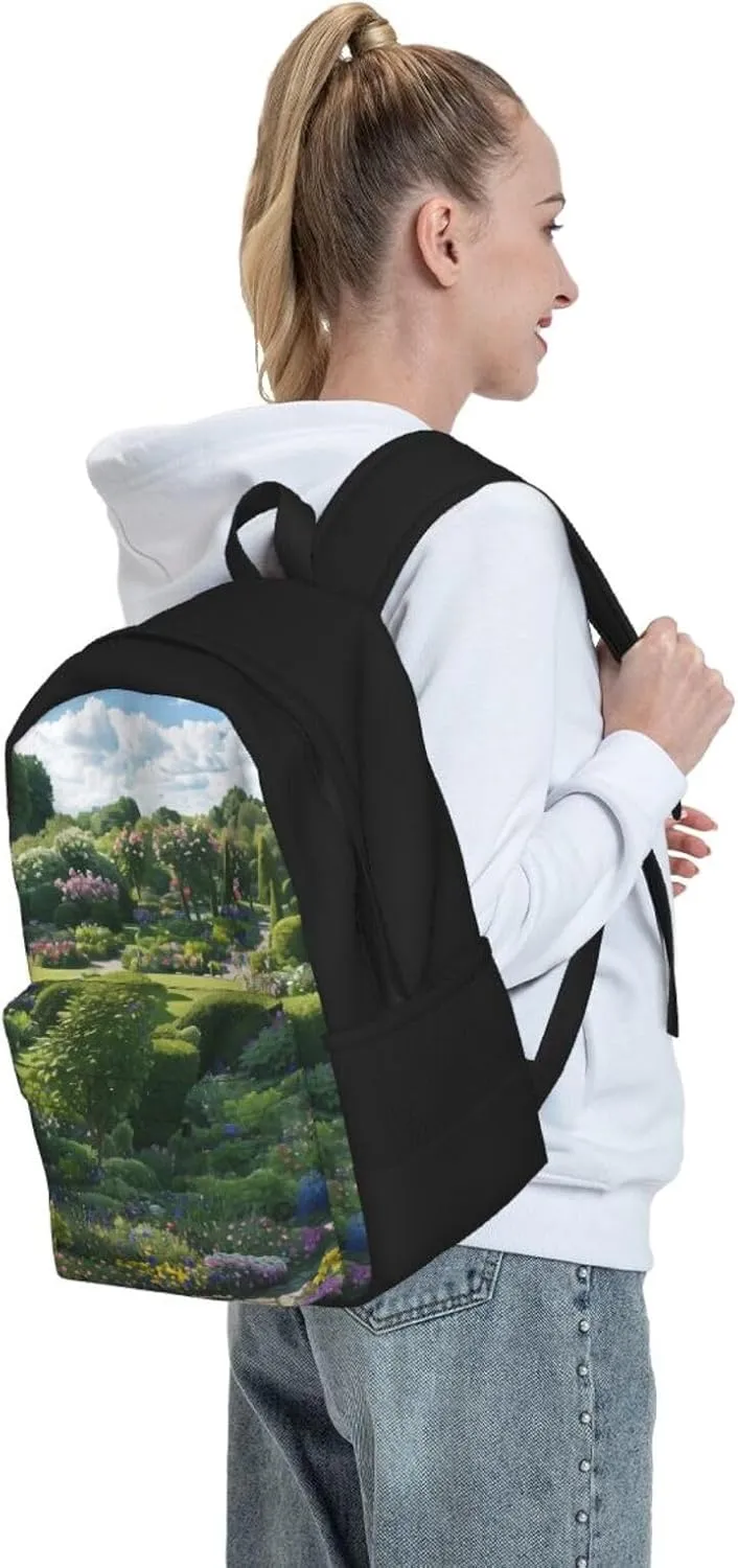 Full Of Plants Backpack Printing Lightweight Casual Backpack Shoulder Bags Large Capacity Laptop Backpack