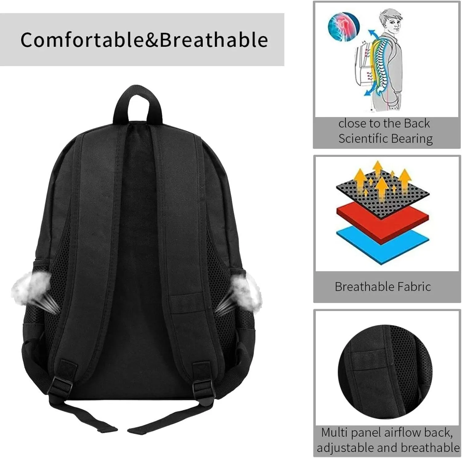 Full Of Plants Backpack Printing Lightweight Casual Backpack Shoulder Bags Large Capacity Laptop Backpack