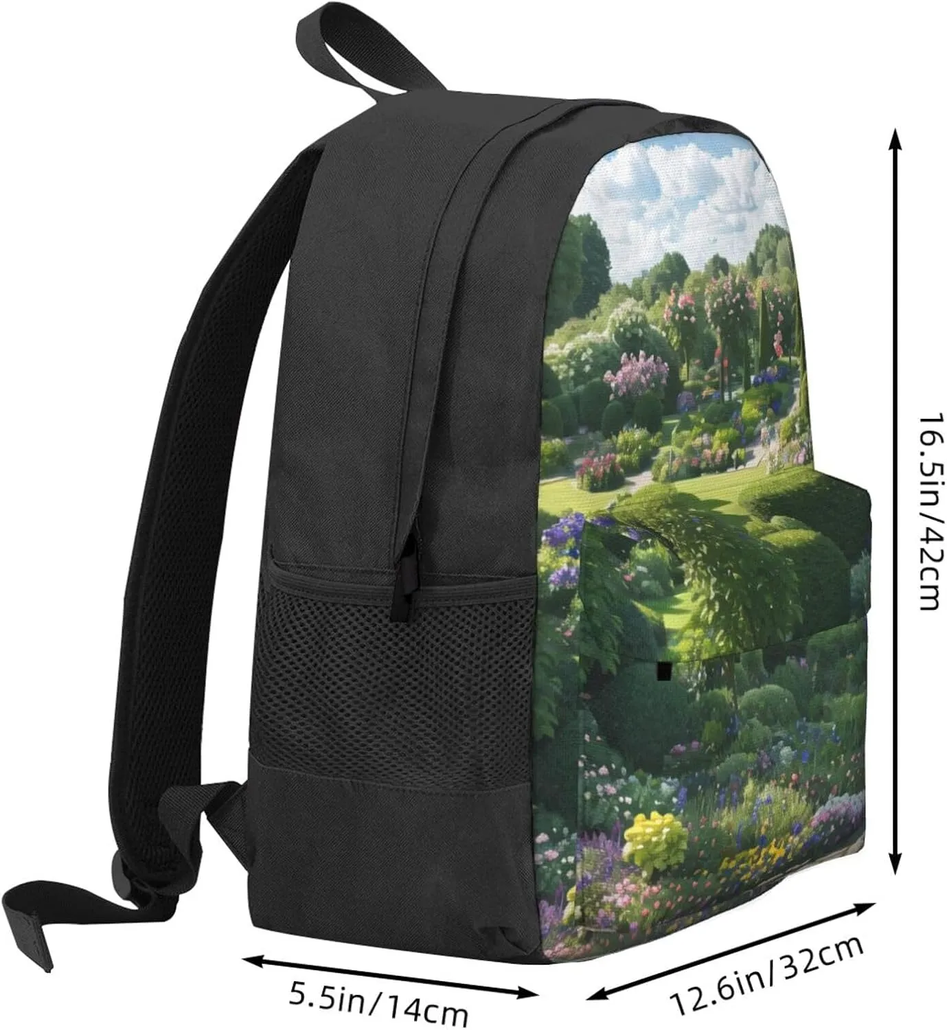 Full Of Plants Backpack Printing Lightweight Casual Backpack Shoulder Bags Large Capacity Laptop Backpack