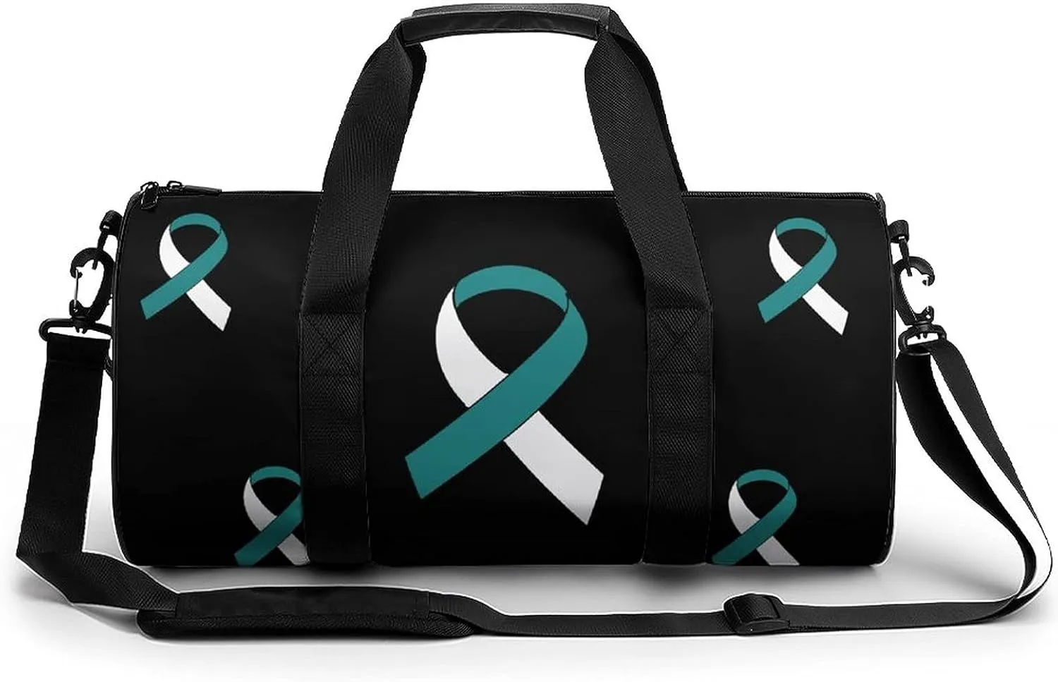 FunnyStar Cervical Cancer Awareness Ribbon Gym Bag for Women and Men Travel Duffel Bag for Sports Print Gymbag