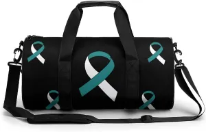 FunnyStar Cervical Cancer Awareness Ribbon Gym Bag for Women and Men Travel Duffel Bag for Sports Print Gymbag
