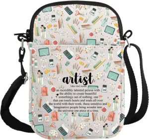 G2TUP Artist Gift Artist Definition Makeup Bag Artist Cosmetic Bag Art Teacher Gift Art Lovers Gifts Artist Painter Gift (Artist Definition S)