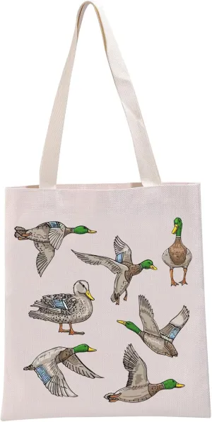G2TUP Mallards Lover Gift Mallard Ducks Tote Bag Bird Watching Handbag Ducks Lover Gift Mallards Mom Gift