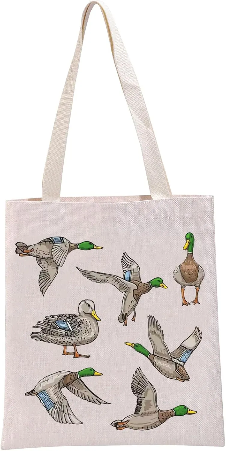 G2TUP Mallards Lover Gift Mallard Ducks Tote Bag Bird Watching Handbag Ducks Lover Gift Mallards Mom Gift