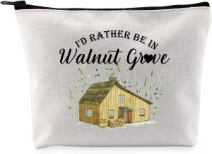 G2TUP TV Show Inspired Gift I’d Rather Be In W Makeup Bag Book Fan Cosmetic Bag Novel Book Gift Zipper Travel Bag