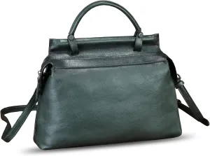 Genuine Leather Handbag for Women Retro Leather Crossbody Bag Pouch Vintage Handbag Purse Ladies Satchel