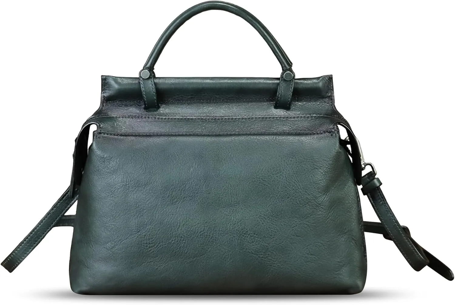Genuine Leather Handbag for Women Retro Leather Crossbody Bag Pouch Vintage Handbag Purse Ladies Satchel