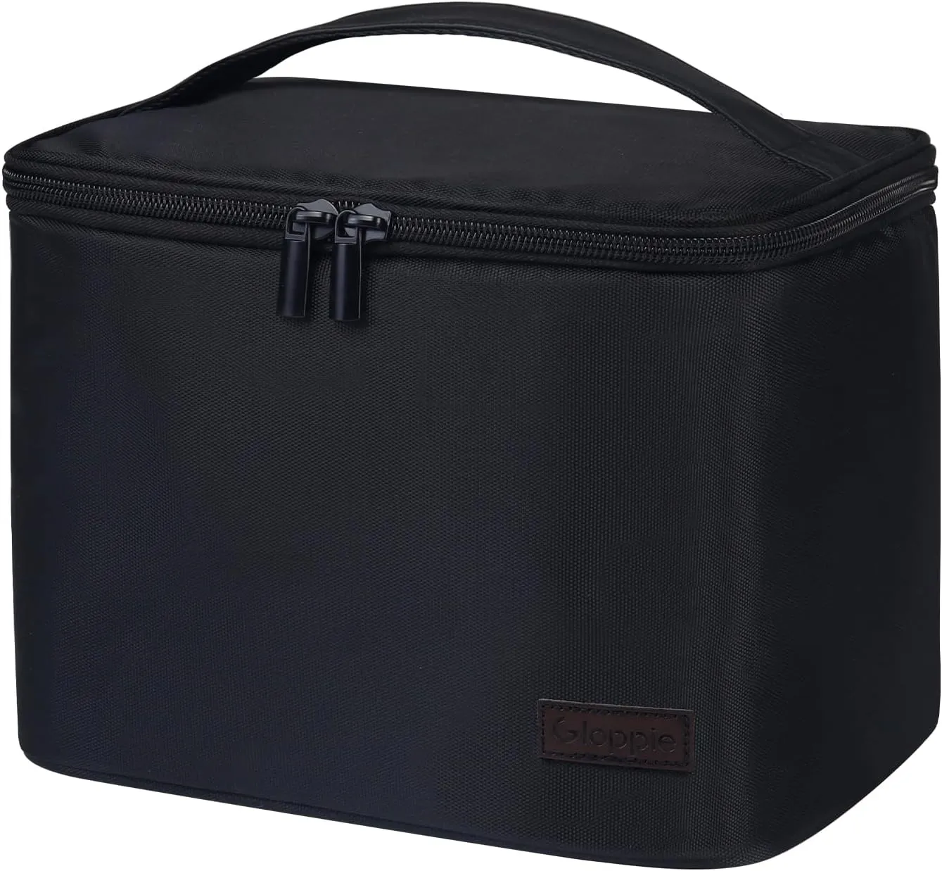 Gloppie Insulated Lunch Bag Lunch Box for Men Women Lunchbox Cooler Bag for Work Picnic, Idea for Gift, Black