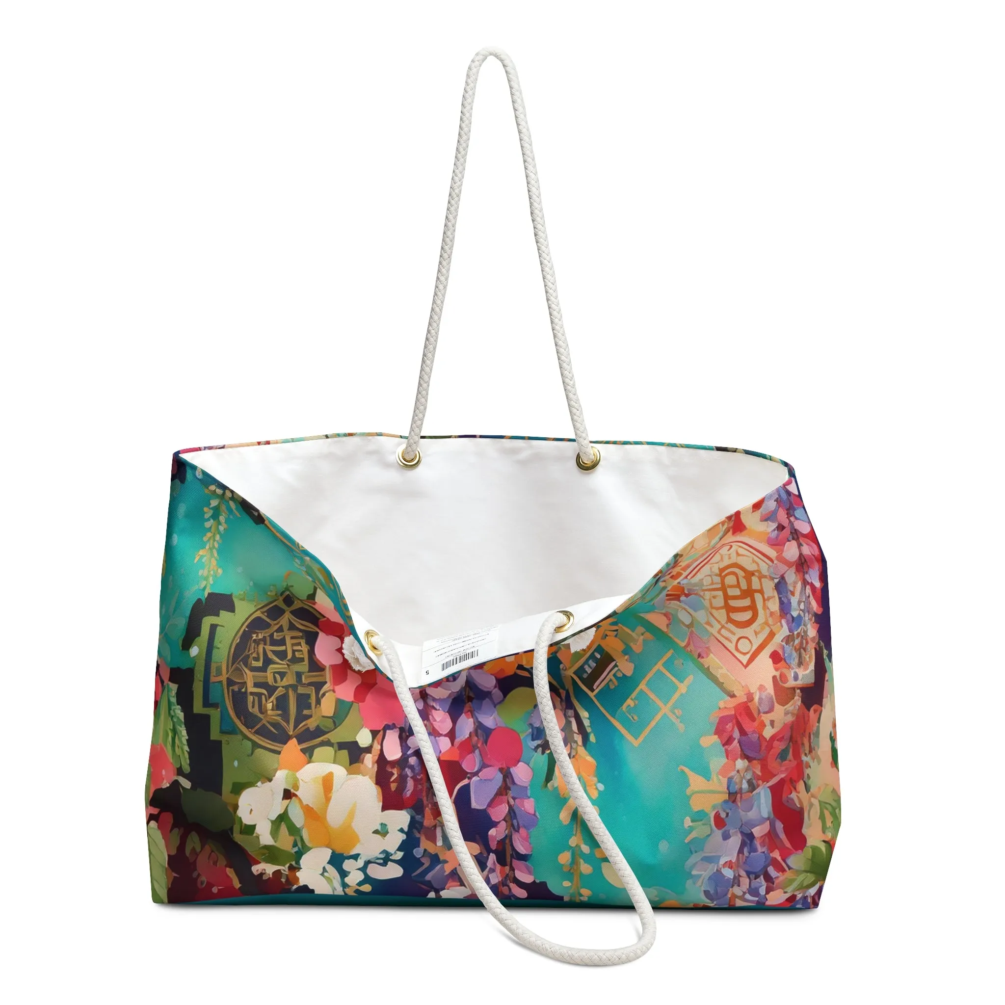 Golden Wisteria Symphony Weekender Bag