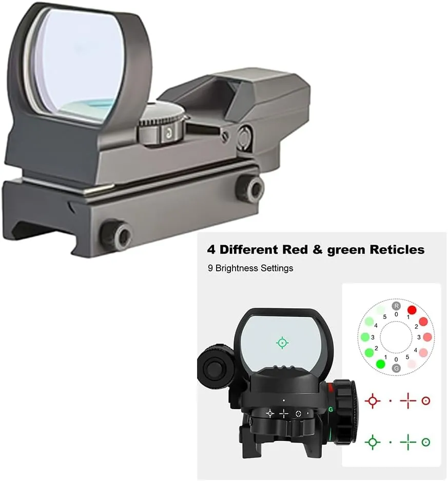 GOTICAL Saddle Scope Mount for 12GA 870 with Reflex Sight Red Green Reticles with Weaver Picatinny Rail Mount