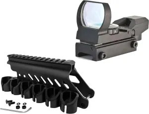 GOTICAL Saddle Scope Mount for 12GA 870 with Reflex Sight Red Green Reticles with Weaver Picatinny Rail Mount
