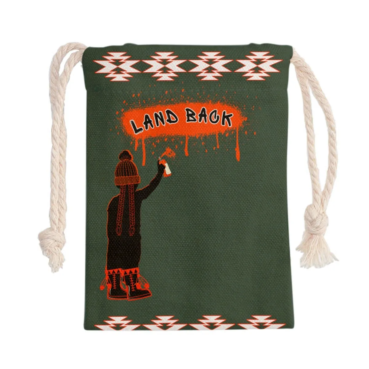 Graffiti Land Back Draw String Bag