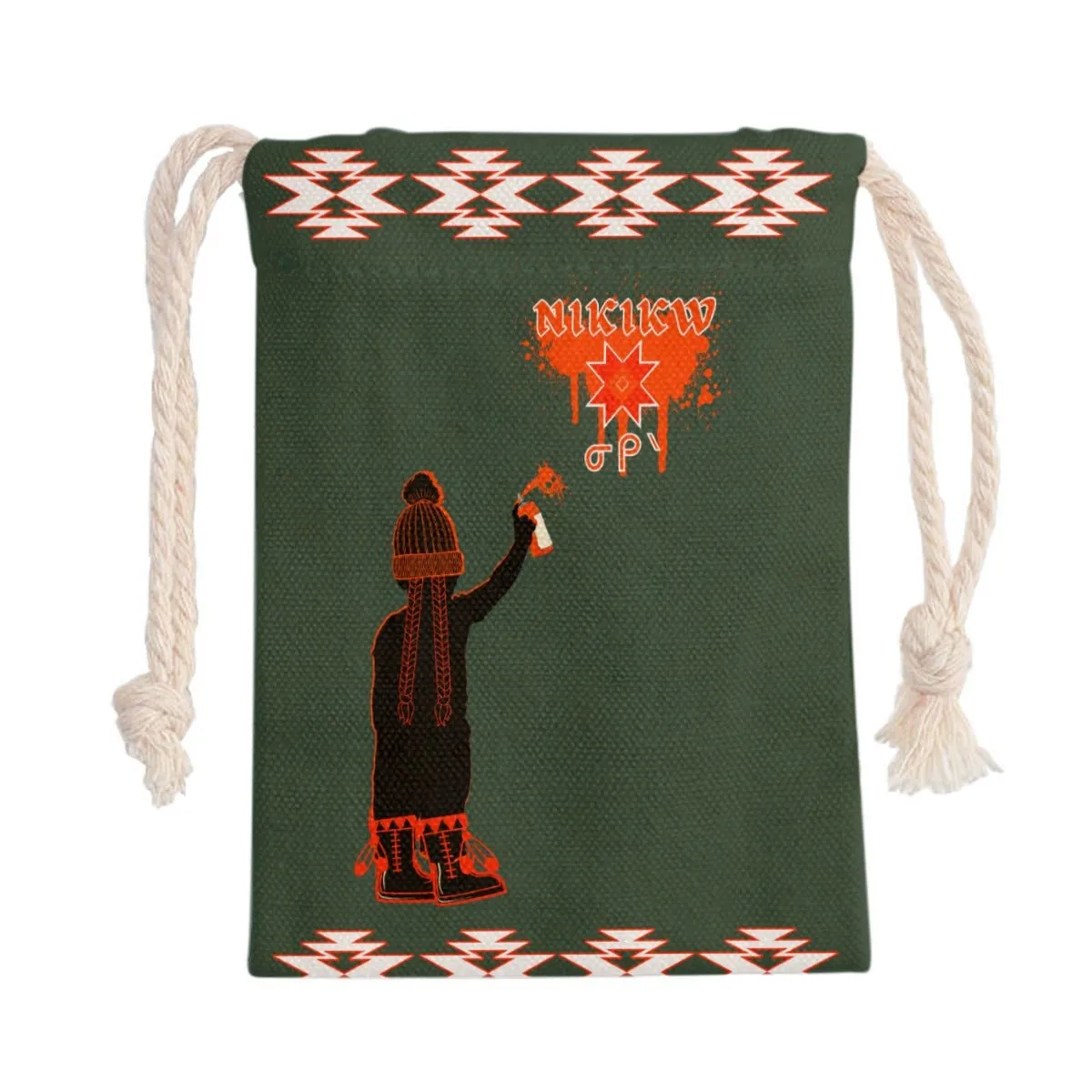 Graffiti Land Back Draw String Bag