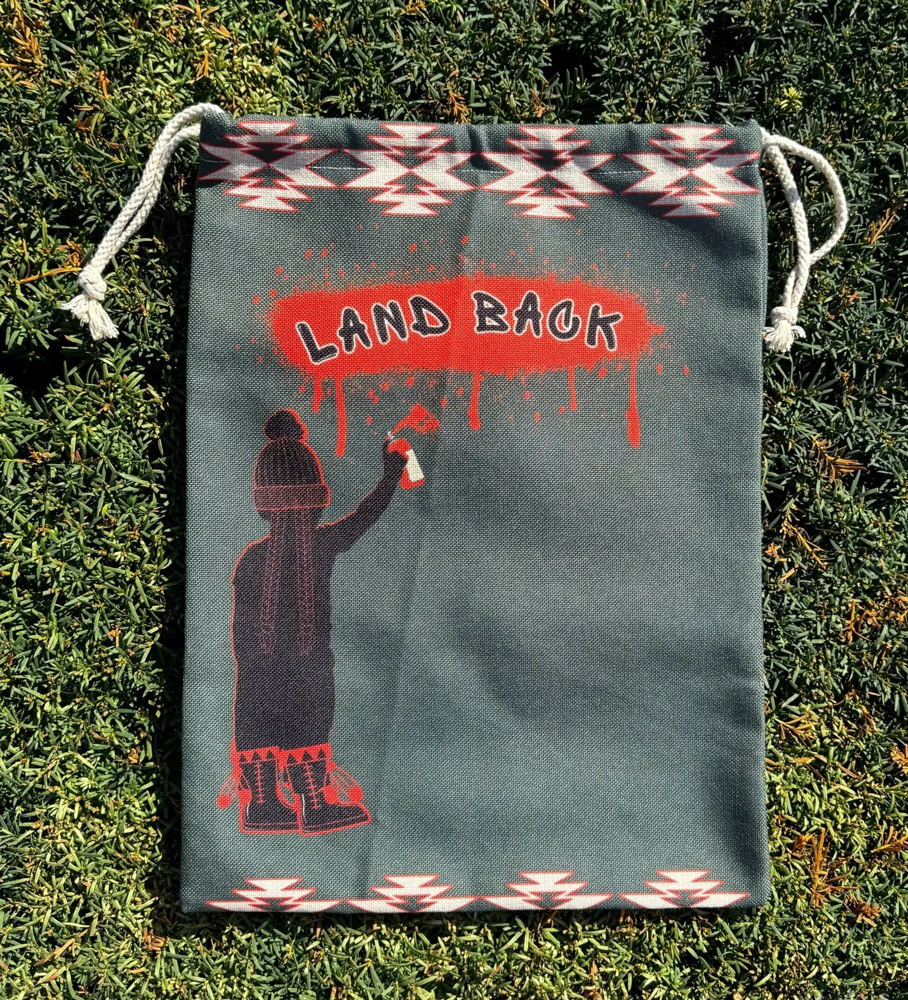 Graffiti Land Back Draw String Bag